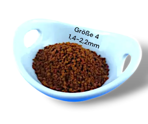 Artemia SuperSoft für Buntbarsche und Erdfresser im Aquarium. Die Größe 4 als größte Körnung des Futters